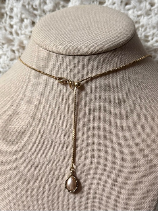 Jewelry - vintage gold 925 sterling silver adjustable dainty chain necklace